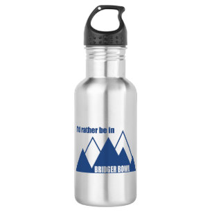 I'd Rather Be In Bridger Bowl Mountain 532 Ml Water Bottle