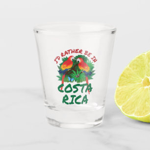 I'd Rather Be in Costa Rica Vacation Souvenir Shot Glass