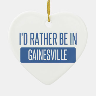 I'd rather be in Gainesville GA Ceramic Tree Decoration
