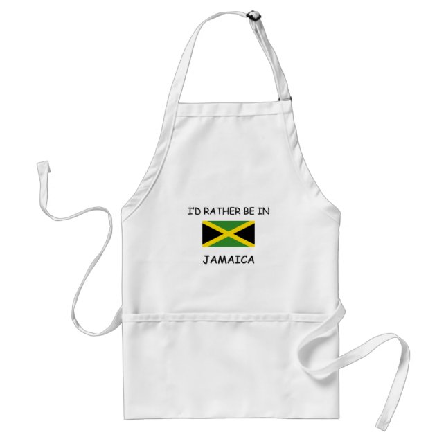 I'd rather be in Jamaica Standard Apron (Front)