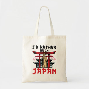 I'd Rather Be In Japan Japanese Travel Tote Bag