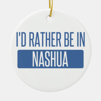 I'd rather be in Nashua Ceramic Tree Decoration