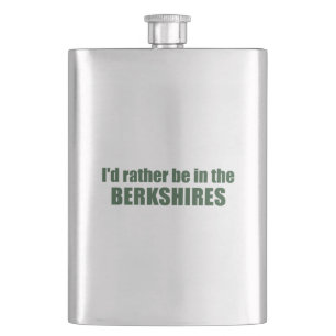 I'd Rather Be In The Berkshires Hip Flask