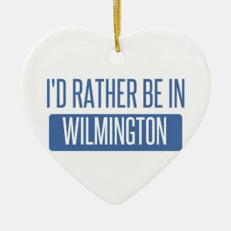 I'd rather be in Wilmington NC Ceramic Tree Decoration