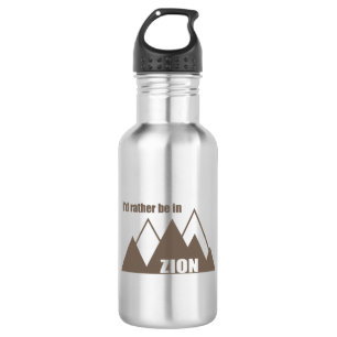 I'd Rather Be In Zion National Park Utah Mountain 532 Ml Water Bottle