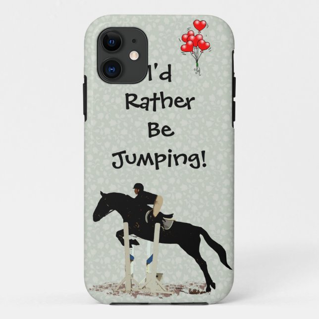 I'd Rather Be Jumping! Horse Case-Mate iPhone Case (Back)