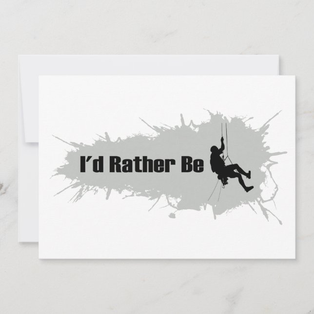I'd Rather Be Mountain Climbing 1 (Front)