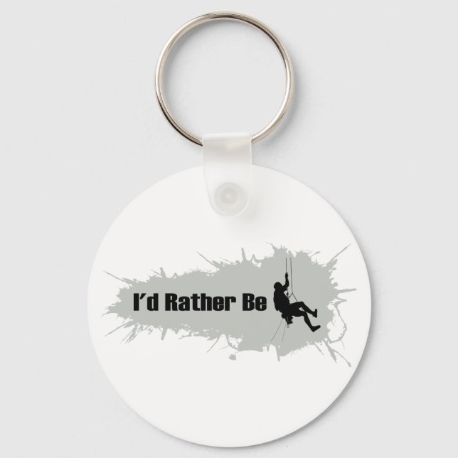 I'd Rather Be Mountain Climbing 1 Key Ring (Front)