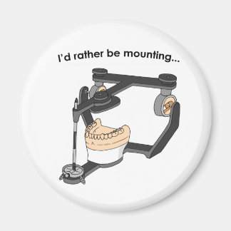 "I'd Rather Be Mounting" magnet