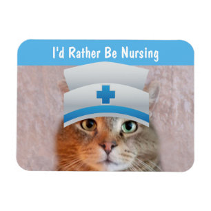 I'd Rather Be Nursing Magnet