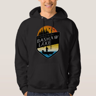 I'd Rather Be On Bashaw Lake Wisconsin Sunset Fish Hoodie