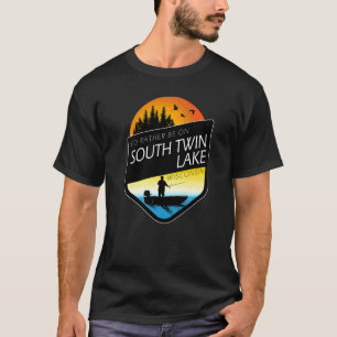 I'd Rather Be On South Twin Lake Wisconsin Fishing T-Shirt