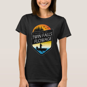 I'd Rather Be On Twin Falls Flowage Wisconsin Fish T-Shirt