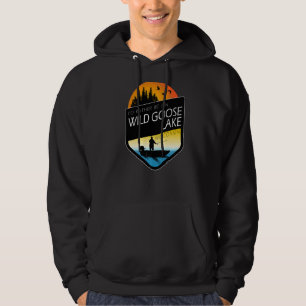 I'd Rather Be On Wild Goose Lake Wisconsin Fishing Hoodie