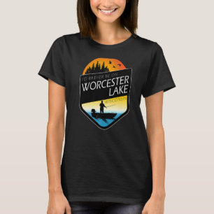 I'd Rather Be On Worcester Lake Wisconsin Fishing T-Shirt