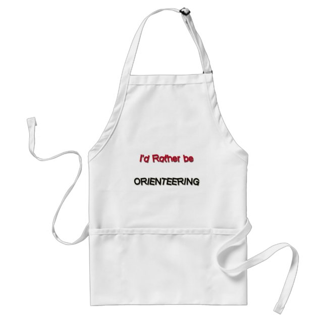 I'd Rather Be Orienteering Standard Apron (Front)