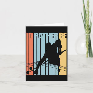 Id Rather Be Playing Billiards Shirt 8 Ball Pool S Card