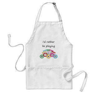 I'd rather be playing bingo standard apron