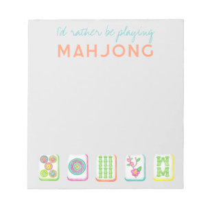 I'd Rather be Playing Mahjong Notepad