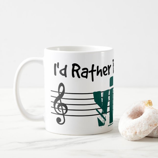 I'd Rather Be Playing My Viola Coffee Mug (With Donut)