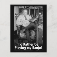 I'd Rather Be Playing Postcard