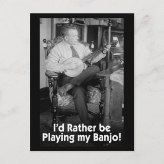 I'd Rather Be Playing Postcard