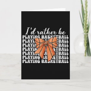 I'd Rather Be Playing Sketll Girl Mum Mother's Day Card