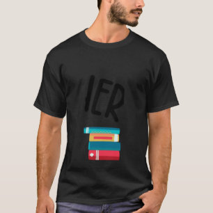 I'd Rather Be Reading Book  Humour Quote Bookworm T-Shirt