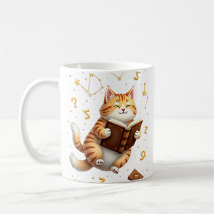 I'd Rather Be Reading Cat Space Booktok Dark Acade Coffee Mug