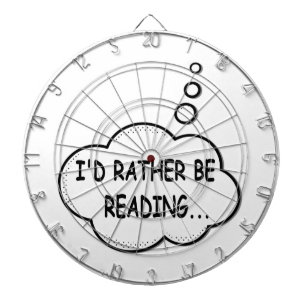I'd Rather Be Reading Dartboard