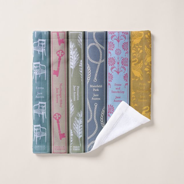 i'd rather be reading Jane Austen Wash Cloth (Wash Cloth)