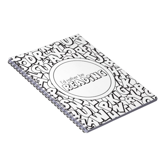 I'd Rather Be Reading Notebook (Right Side)