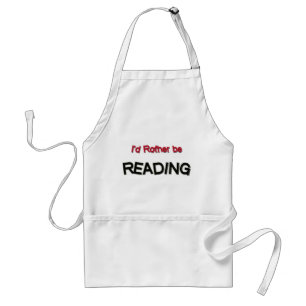 I'd Rather Be Reading Standard Apron