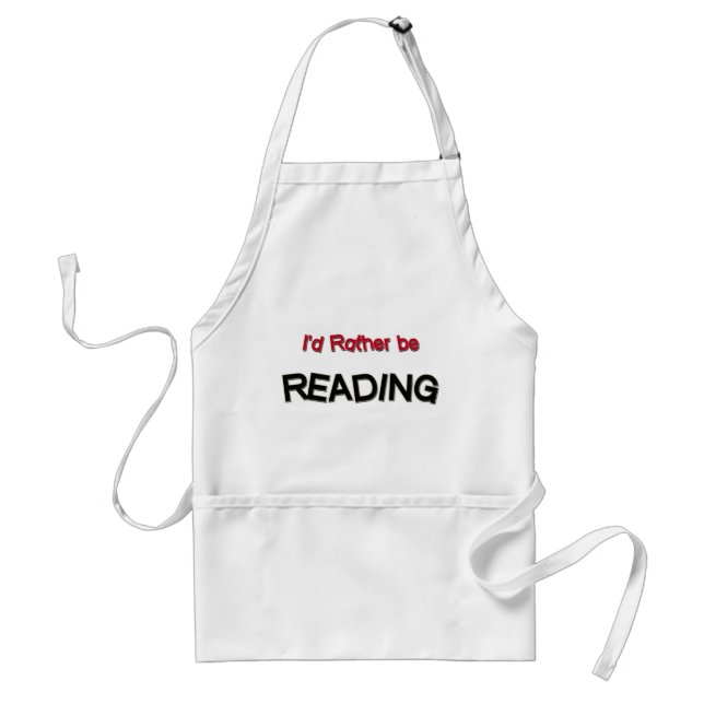 I'd Rather Be Reading Standard Apron (Front)