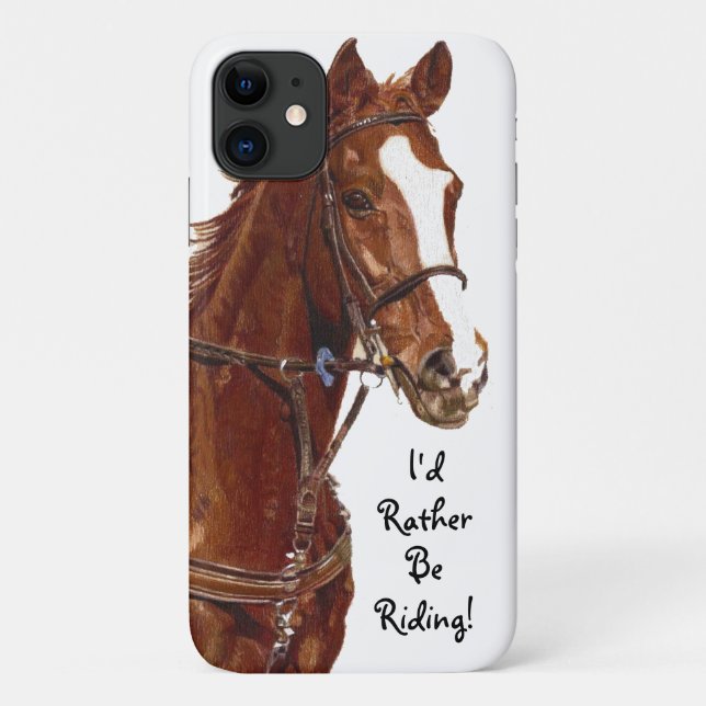 I'd Rather Be Riding! Horse Case-Mate Case (Back)