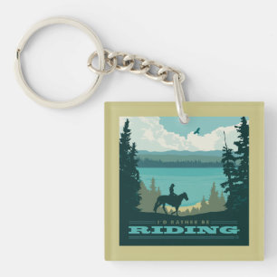 I'd Rather Be Riding Key Ring