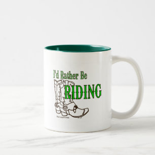 I'd Rather Be Riding Two-Tone Coffee Mug