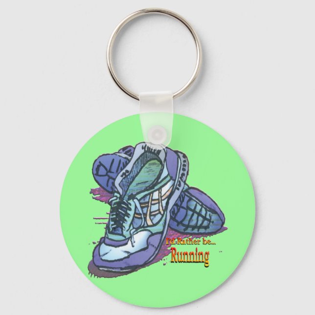 I'd Rather Be Running _ Sneakers Key Ring (Front)