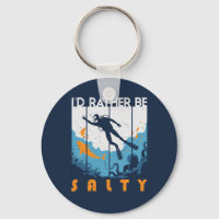 I'd Rather Be Salty Scuba Diving Vintage Diver