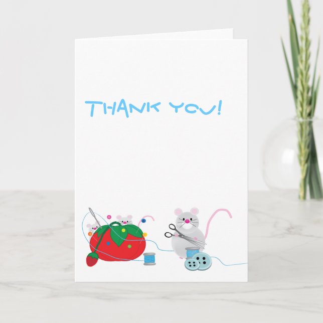 I'd rather be sewing! thank you card (Front)