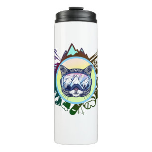 Id Rather Be Skiing - Cat Ski Glasses Thermal Tumbler
