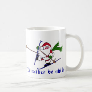 I'd rather be skiing coffee mug