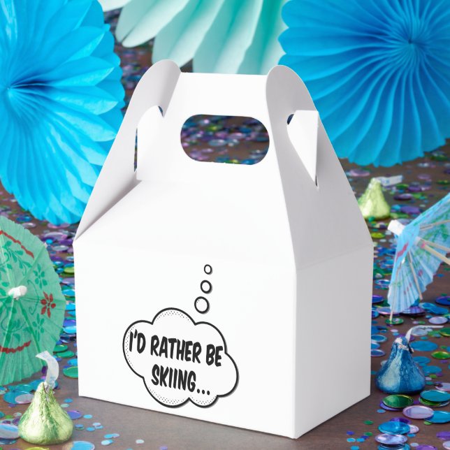 I'd Rather Be Skiing Favour Box (Party)