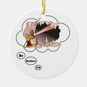 I'd rather be Spelunking 2 Ceramic Tree Decoration