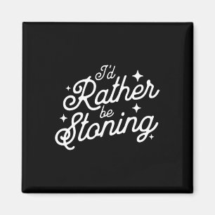 I'd Rather Be Stoning Leotard Gymnastics Mum Magnet