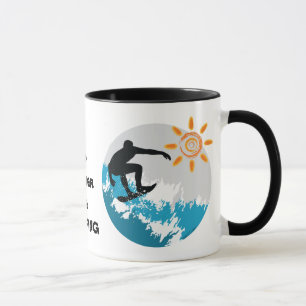 I'd rather be Surfing Design Coffee Mug Cup