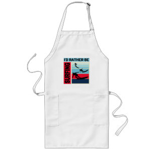 ID RATHER BE SURFING LONG APRON