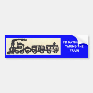 I'd Rather Be Taking The Train Bumper Sticker