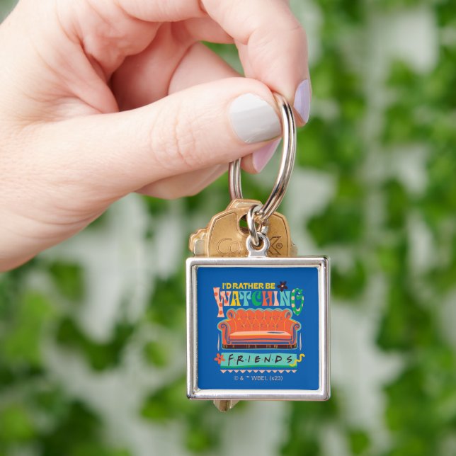 I'd Rather Be Watching FRIENDS™ Vibrant Grapic Key Ring (Hand)