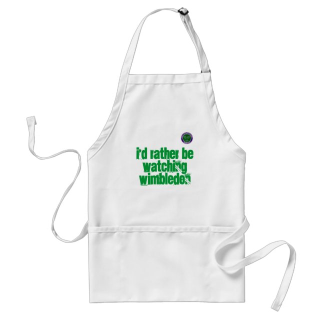 I'd rather be watching Wimbledon Standard Apron (Front)